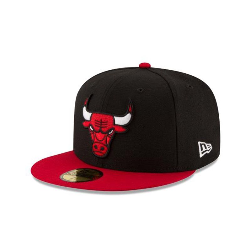 NBA Chicago Bulls 2tone 59Fifty Fitted (NNG7551) - Black New Era Caps